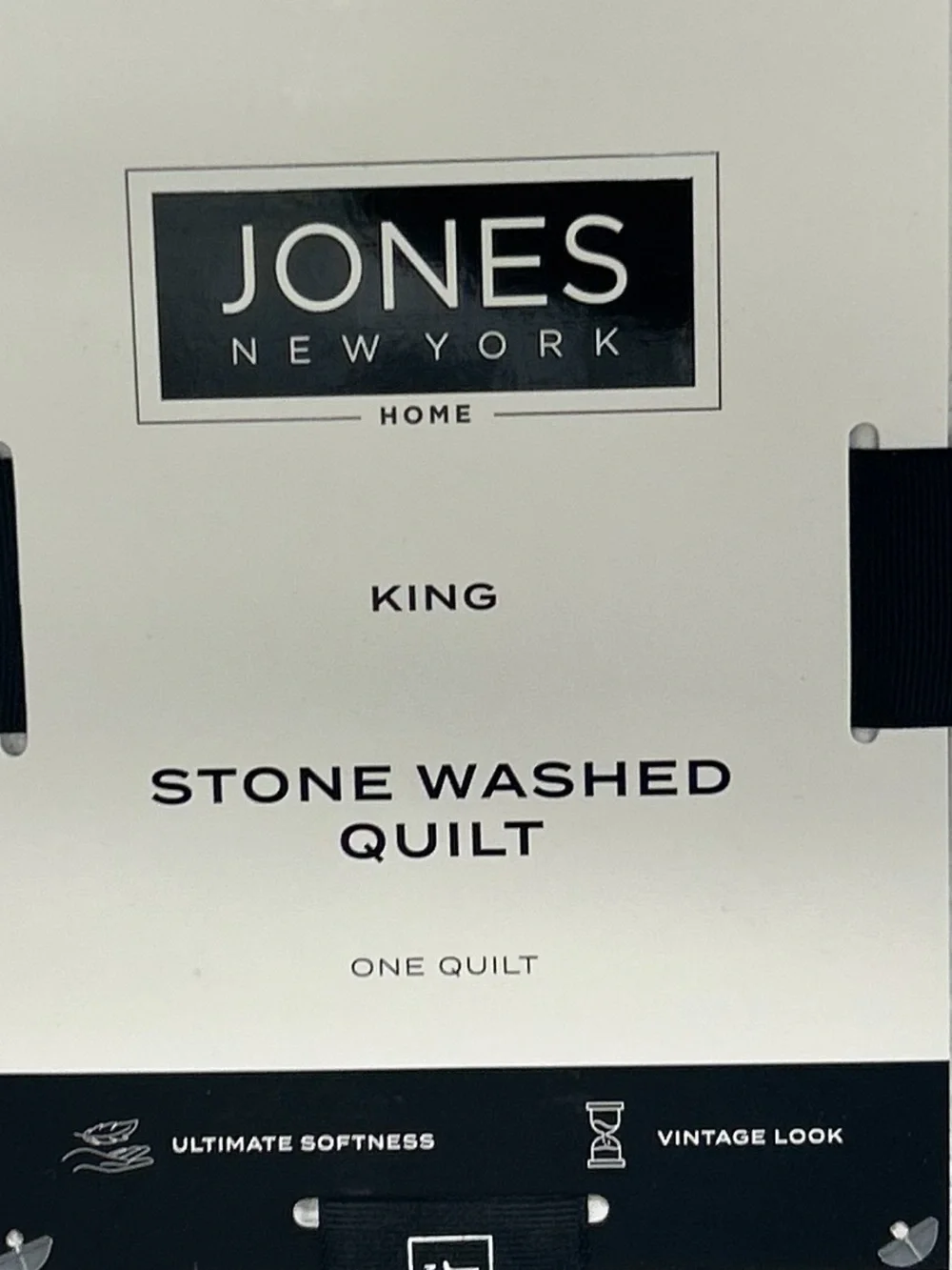 Jones New York King Stone Washed Quilt 104”x90” Ultimate Softness Vintage Look